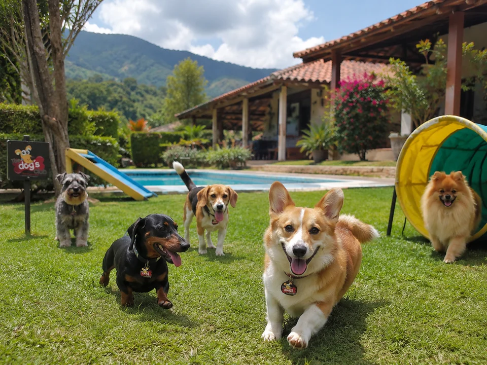 Perros pequeños disfrutando un Día de Sol