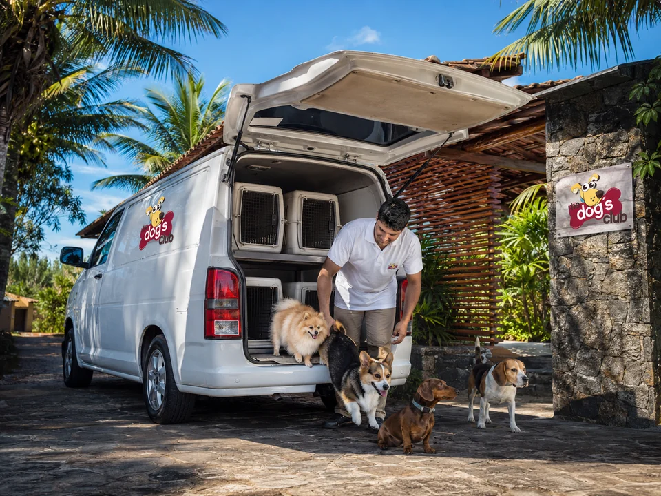 Vehículo de transporte canino